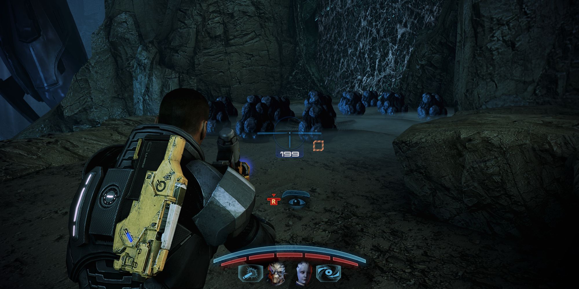 Mass Effect 3 Screenshot Of Krogan Team Quest Spore Pods Two