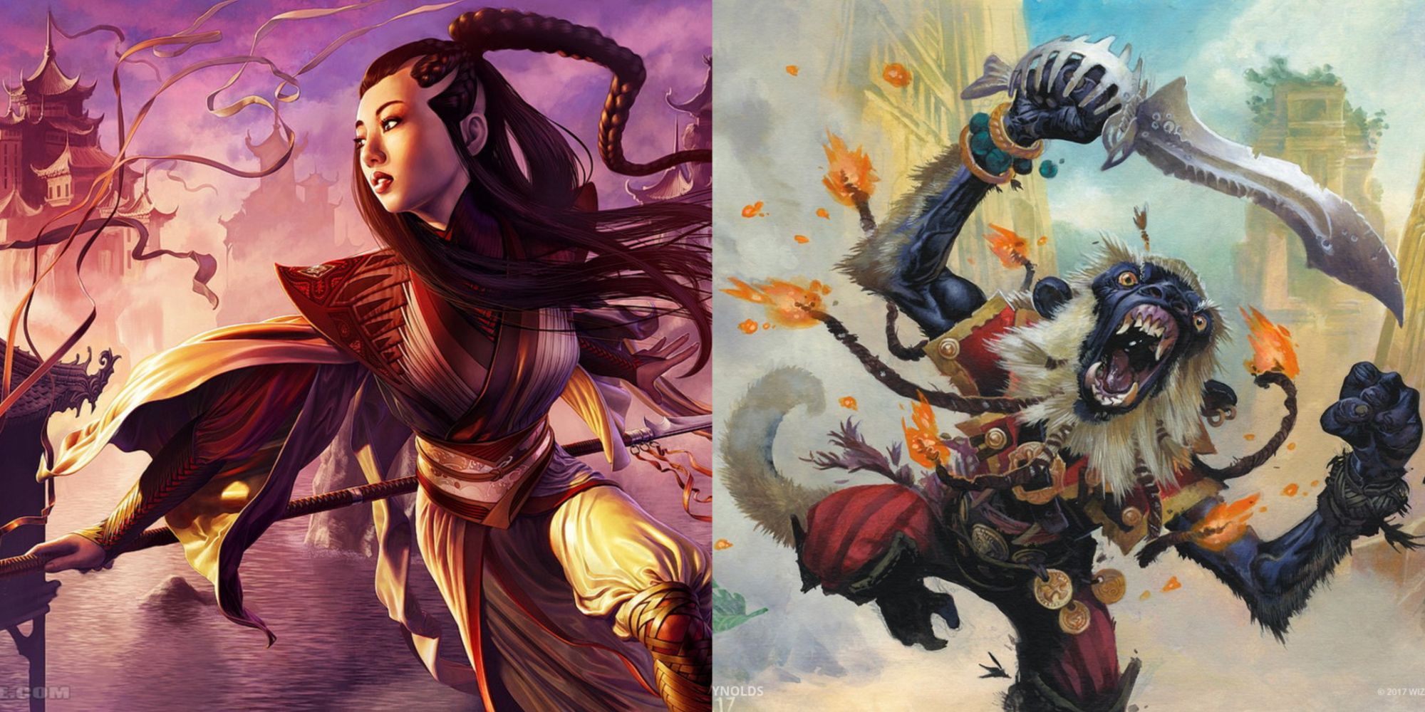 Monastery Swiftspear and Fanatical Firebrand artwork in Magic: The Gathering.