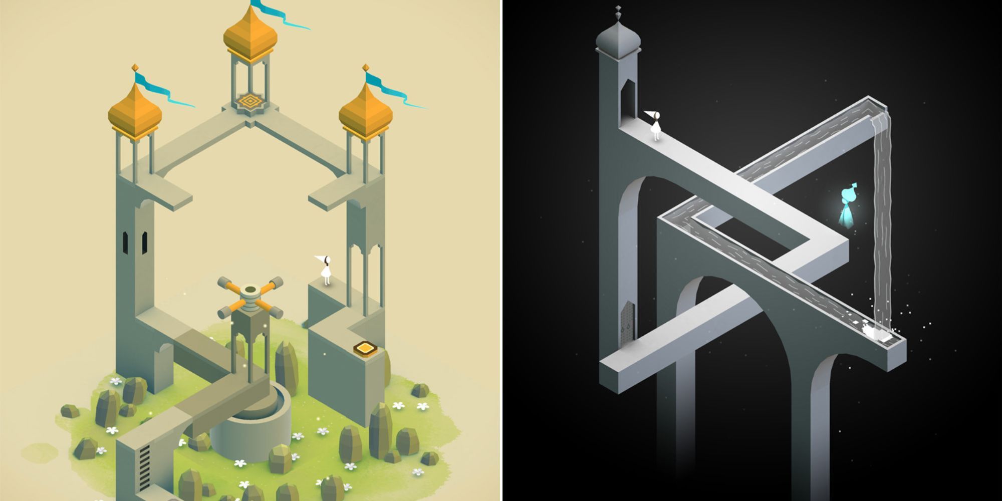 Monument Valley - Tower Puzzle - Flowing Water Puzzle