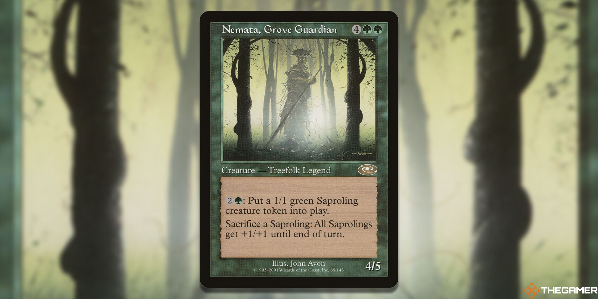 The card Nemata, Grove Guardian from Magic: The Gathering.