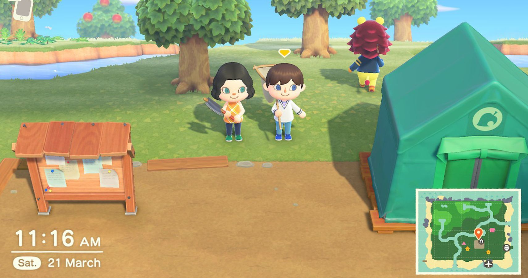 Helen and her sons animal crossing characters side by side