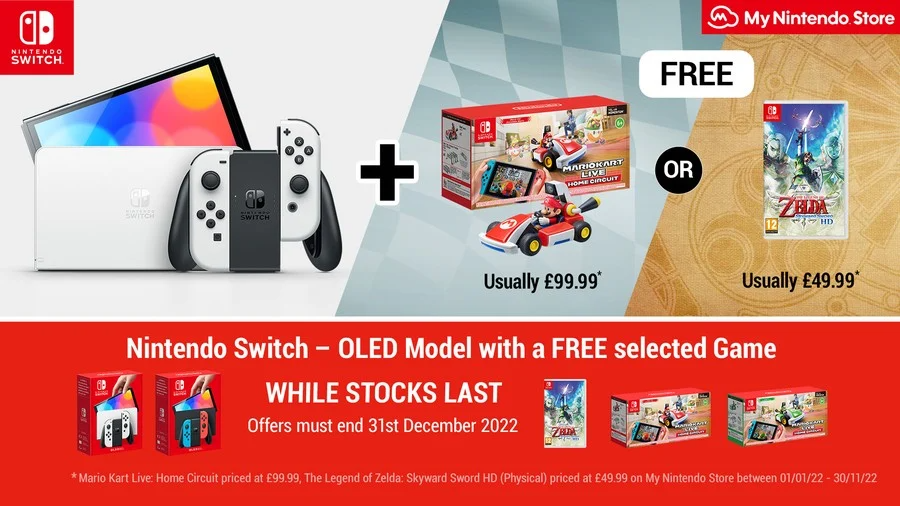 A deal on Nintendo Switch OLEDs at My Nintendo Store UK.