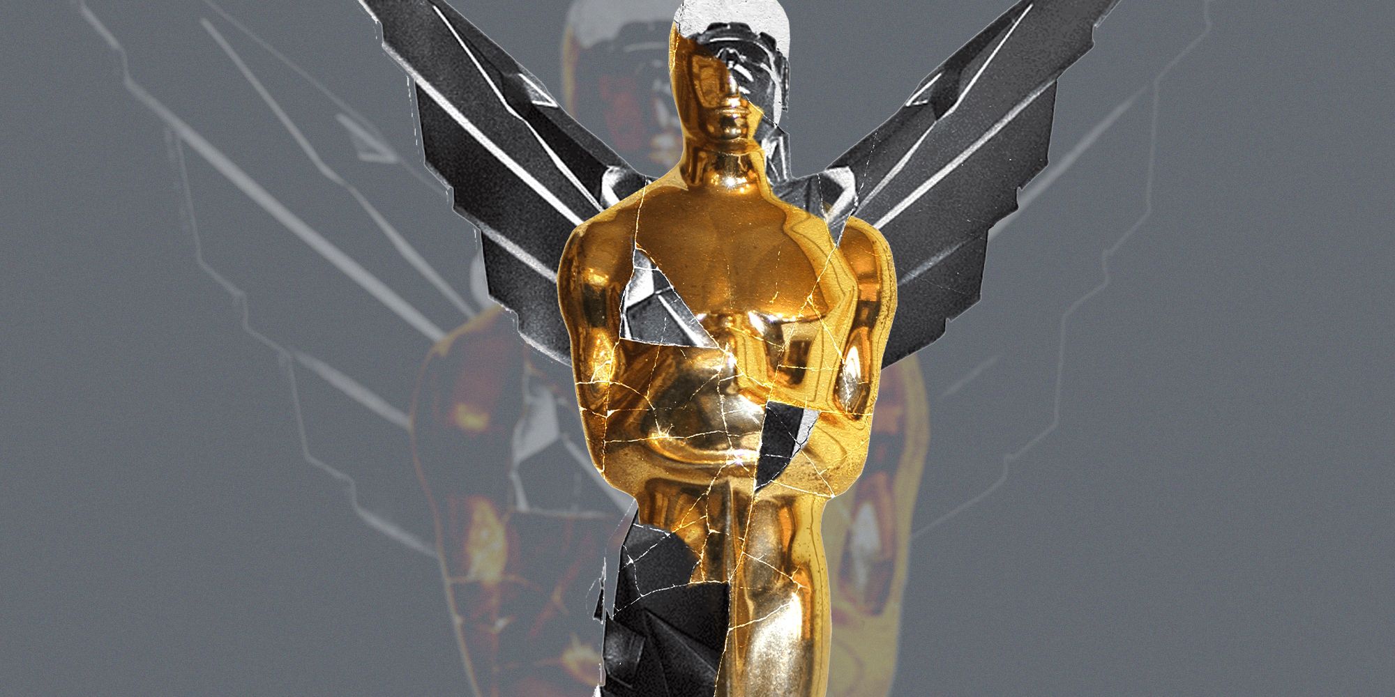 Oscars and TGA statuette merged