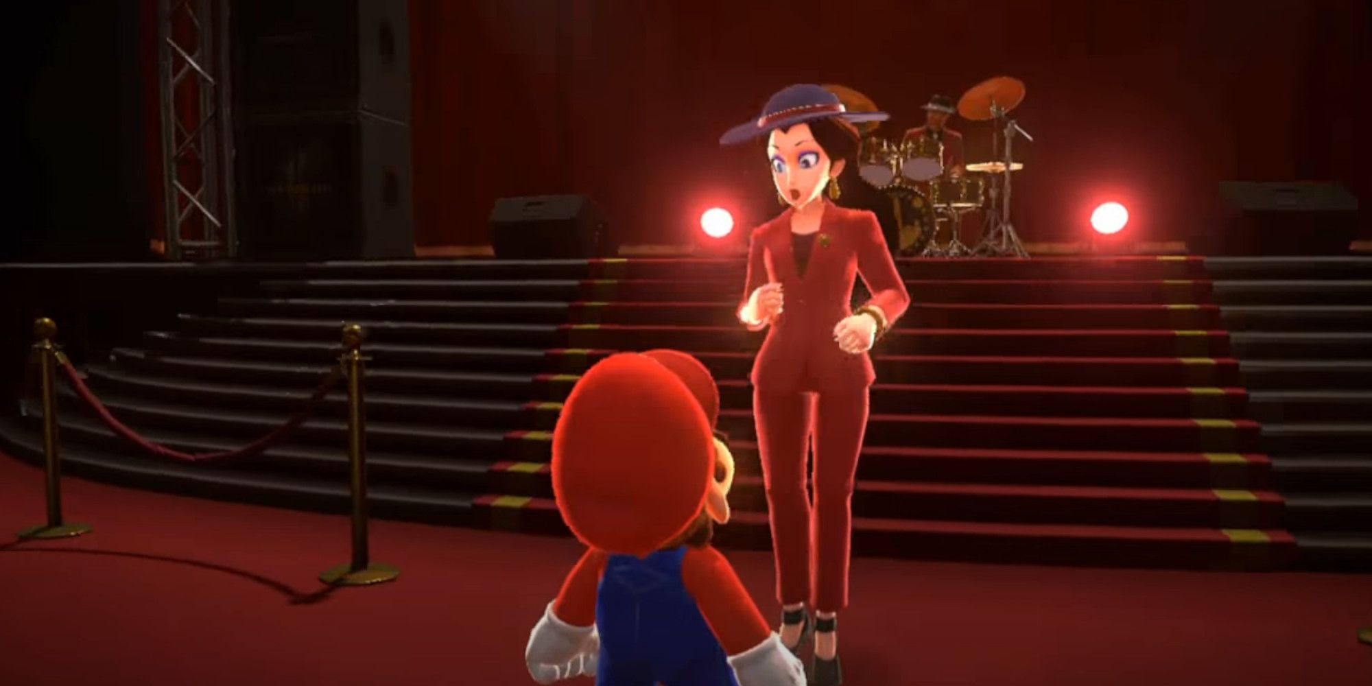 Pauline Talking To Mario in Super Mario Odyssey