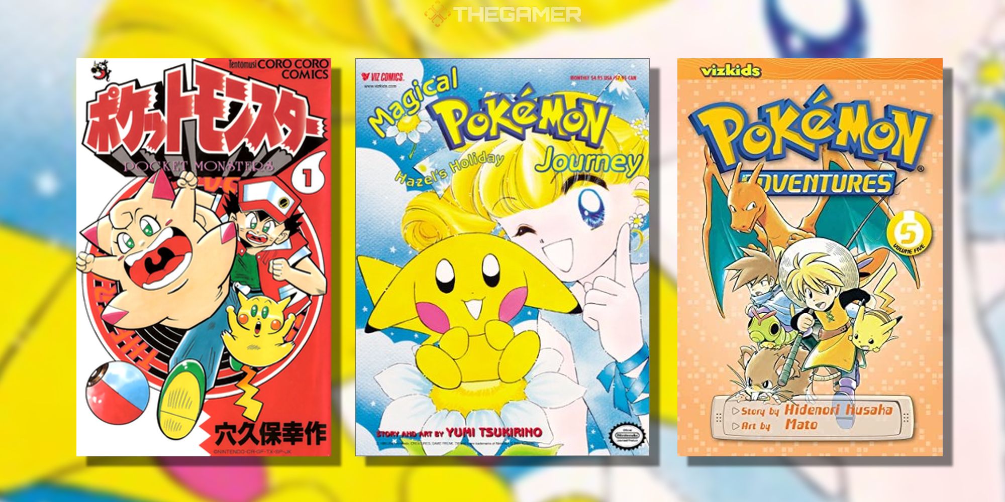 three series of pokemon manga