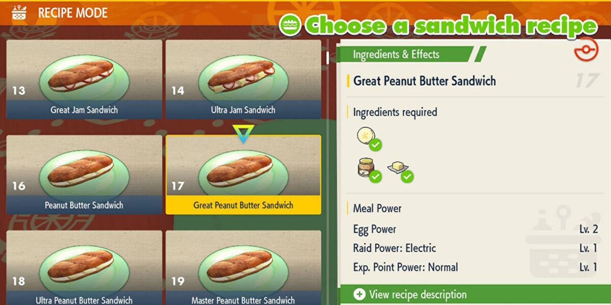 Best Sandwiches In Pokemon Scarlet & Violet