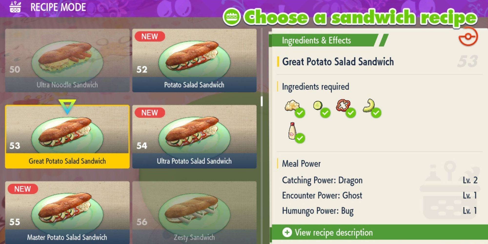 Best Sandwiches In Pokemon Scarlet & Violet