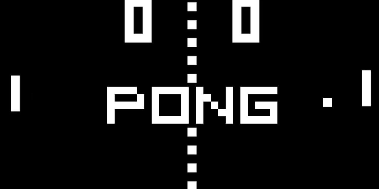 Pong Atari start up screen