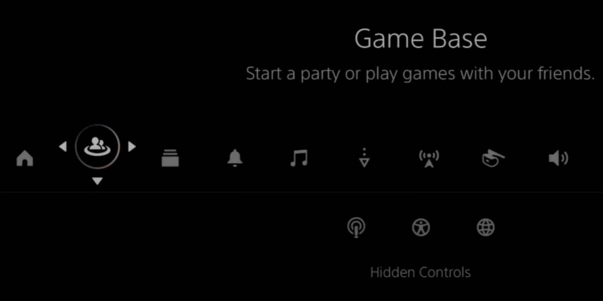 PS5 Guide Control Center Move Icons