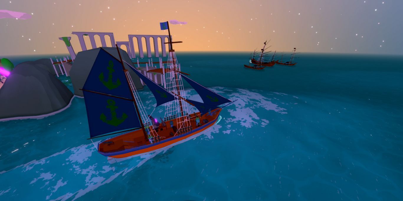 Парусный флот пиратских кораблей