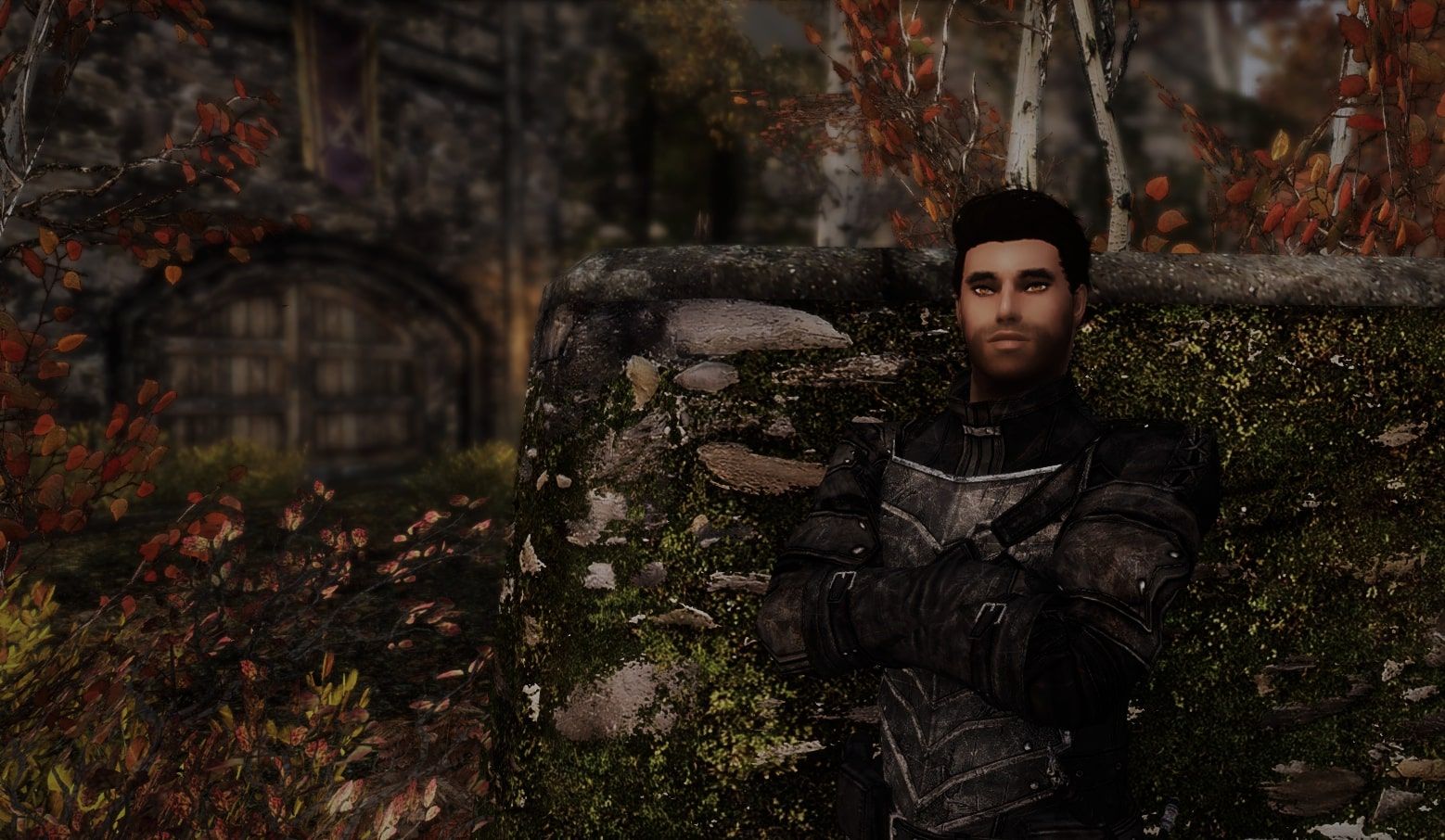Rogue Leaning On Wall In Riften Modded Imperial Pose
