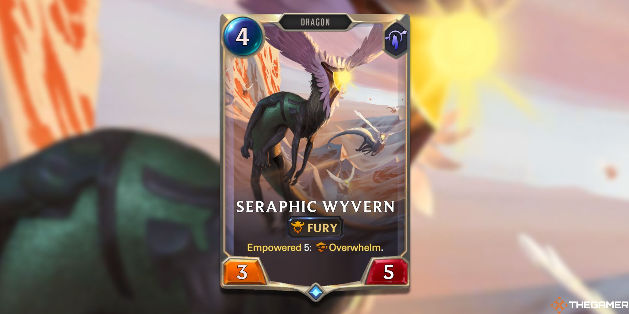 Seraphic Wyvern Card Legends Of Runeterra