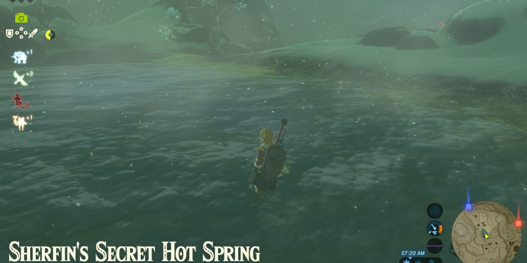 The Legend of Zelda: Breath of the Wild Sherfin's Secret Hot Springs