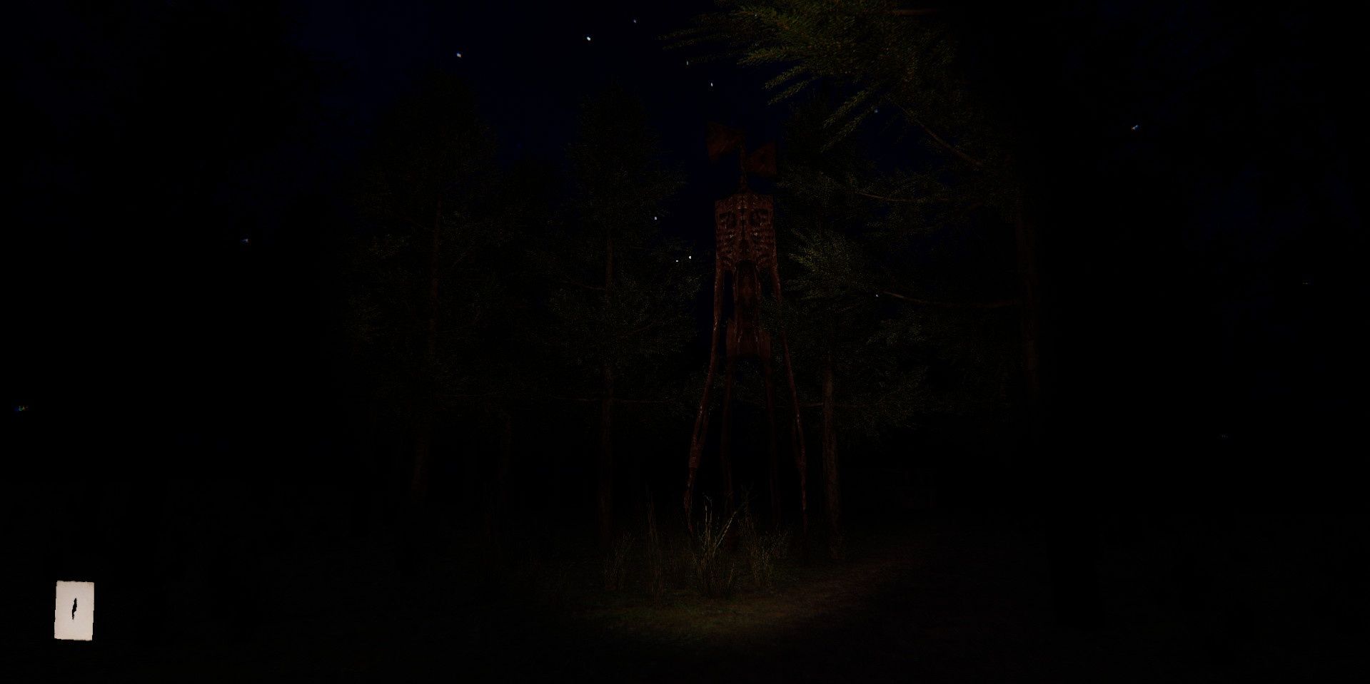 Siren Head stands in the middle of a forest in Siren Head Awakening