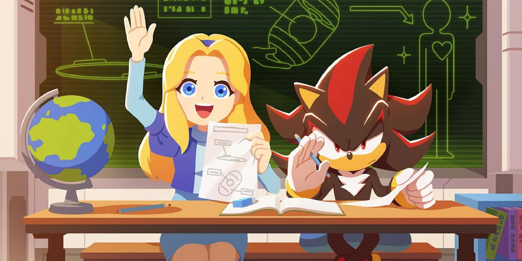 Shadow The Hedgehog And Maria