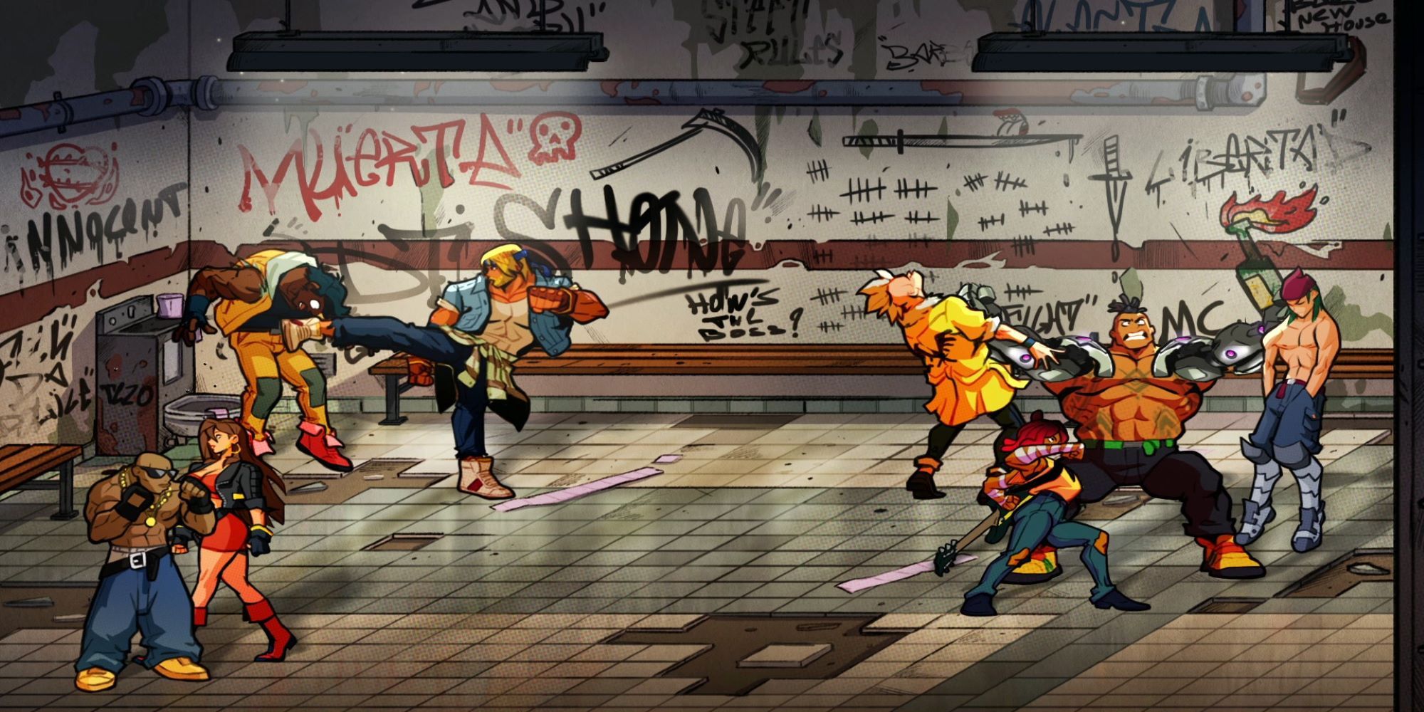 Streets of Rage 4 fighting