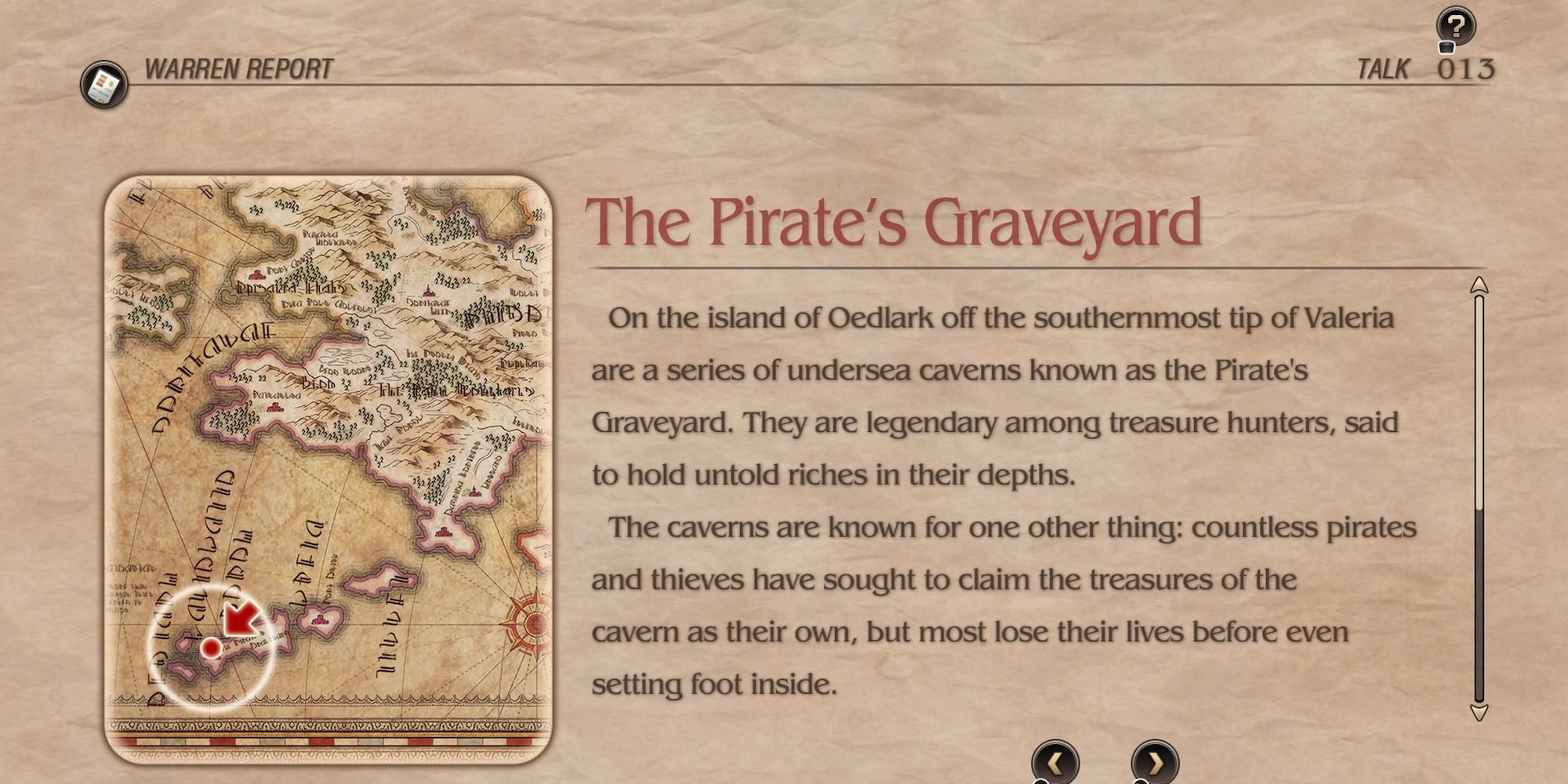tactics ogre reborn pirate's graveyard side-quest start