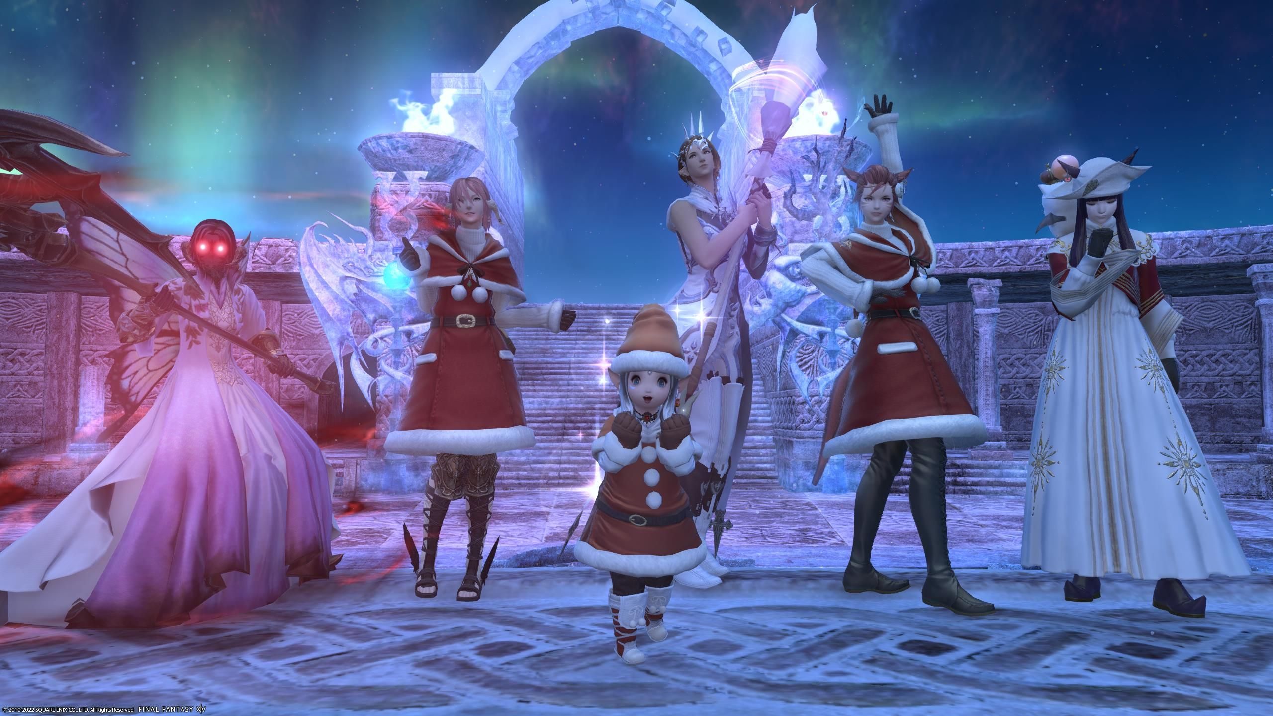 Team Bread in festive Starlight outfits