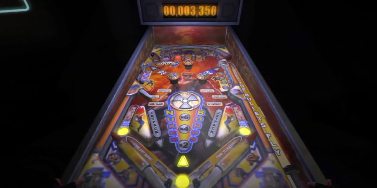 The Balls of Steel Pinball Table In Duke Nukem Forever.