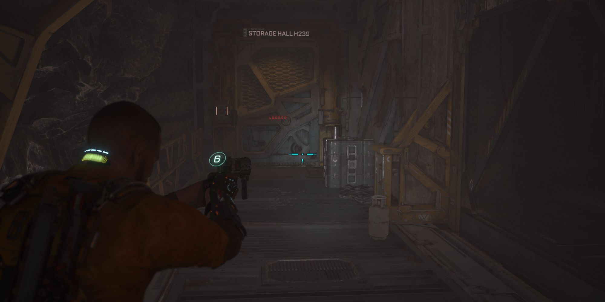The Callisto Protocol Screenshot of Jacob Aiming Gun