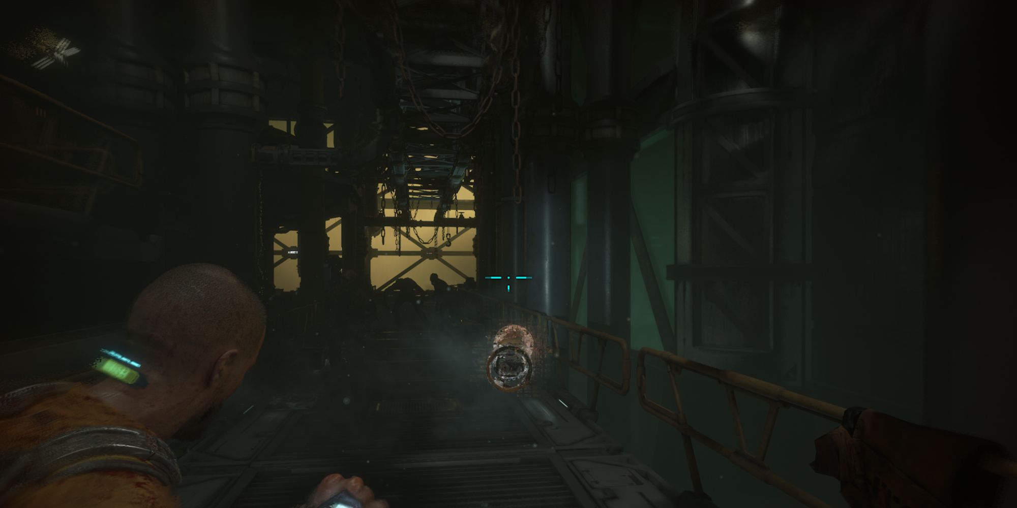 The Callisto Protocol Screenshot Of Jacob Throwing Explosive