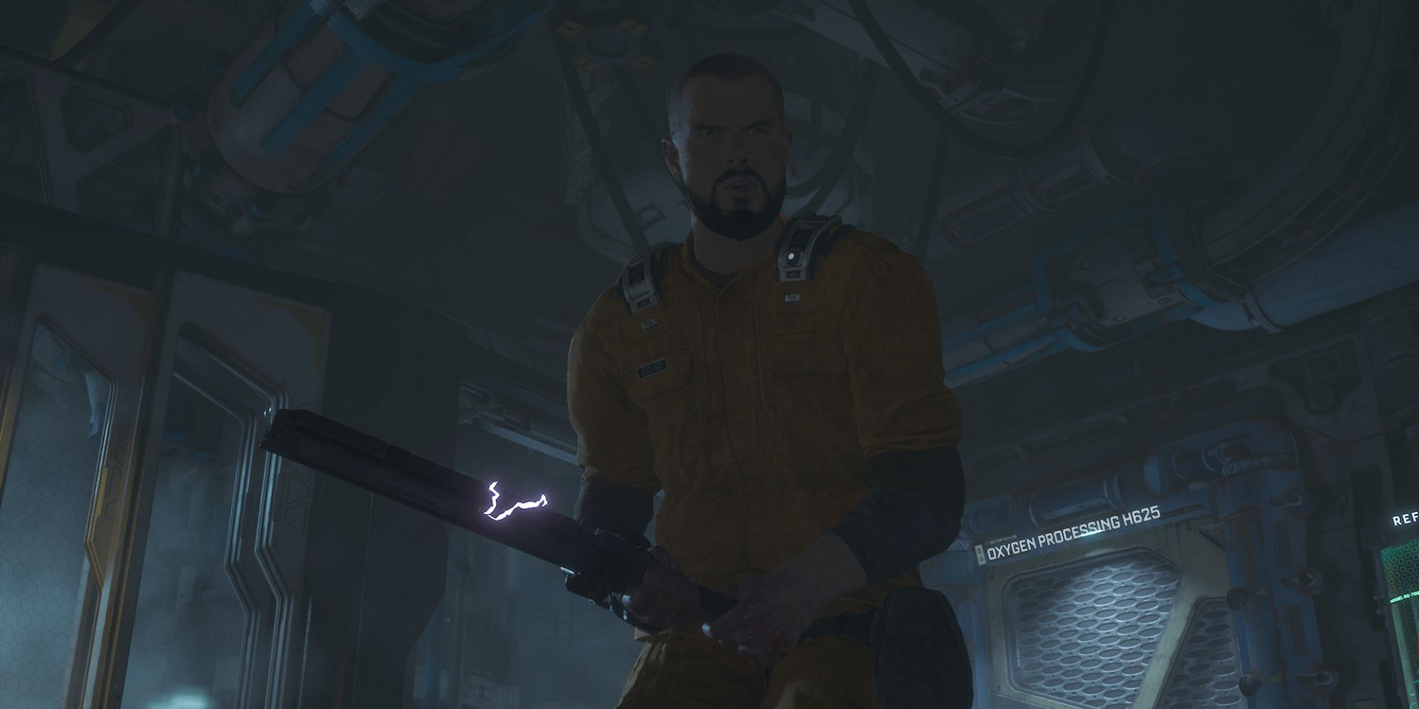 The Callisto Protocol Screenshot Of Jacob With Stun Baton