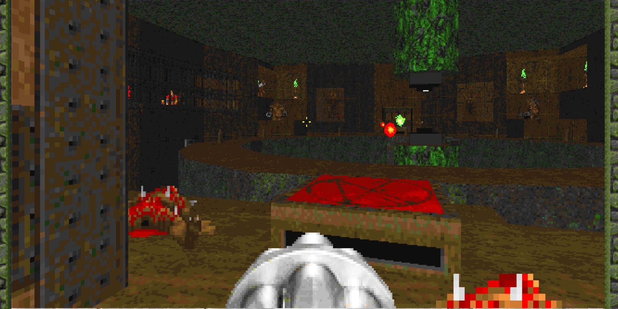 The deadly final arena in Abattoire from Final Doom The Plutonia Experiment.