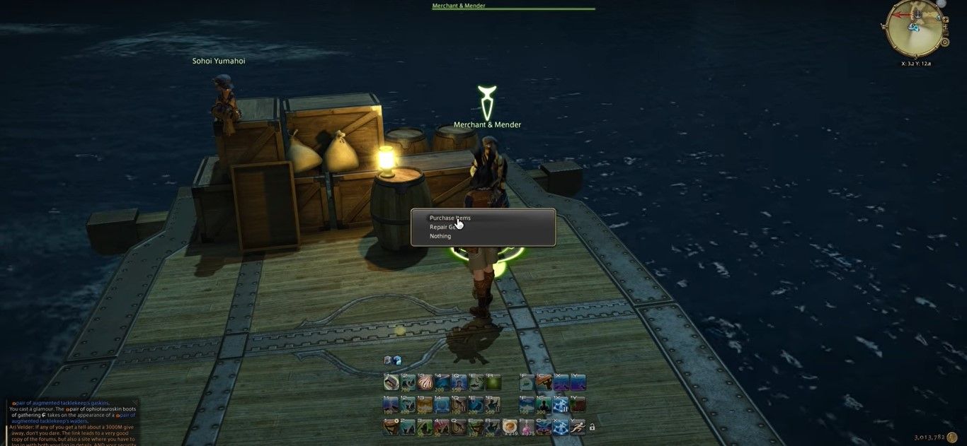 The Docks and buying bait from Merchant and Menders 