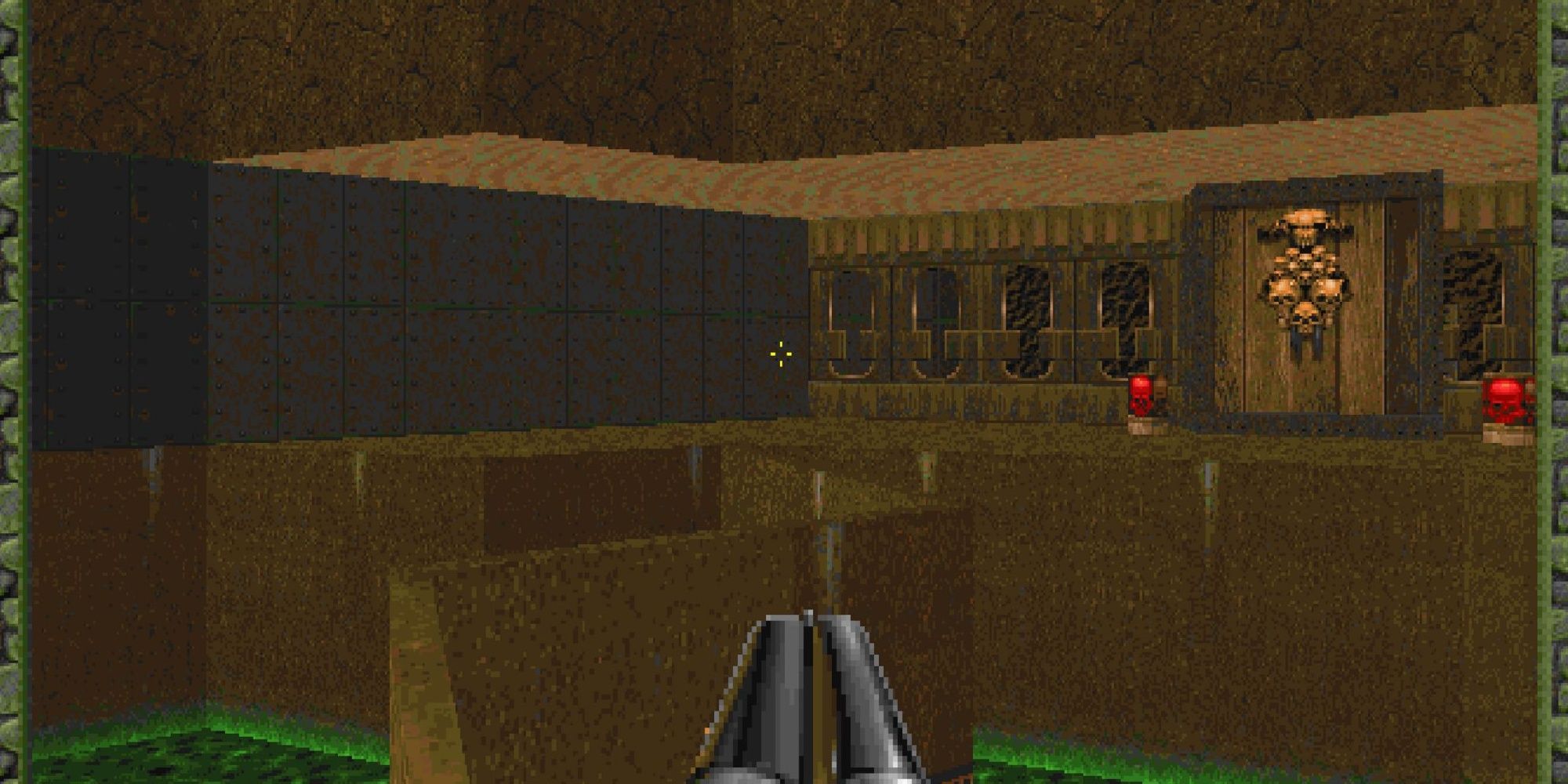 The final part of the catwalk in The Chasm from Doom 2.