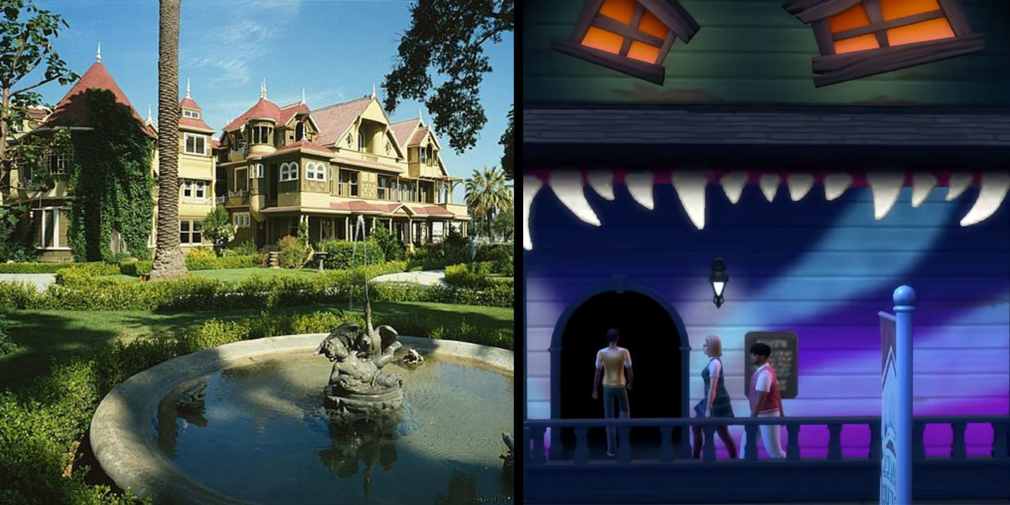 The Winchester Mystery House and The Haunted Ride in The SIms 4 - High School Years