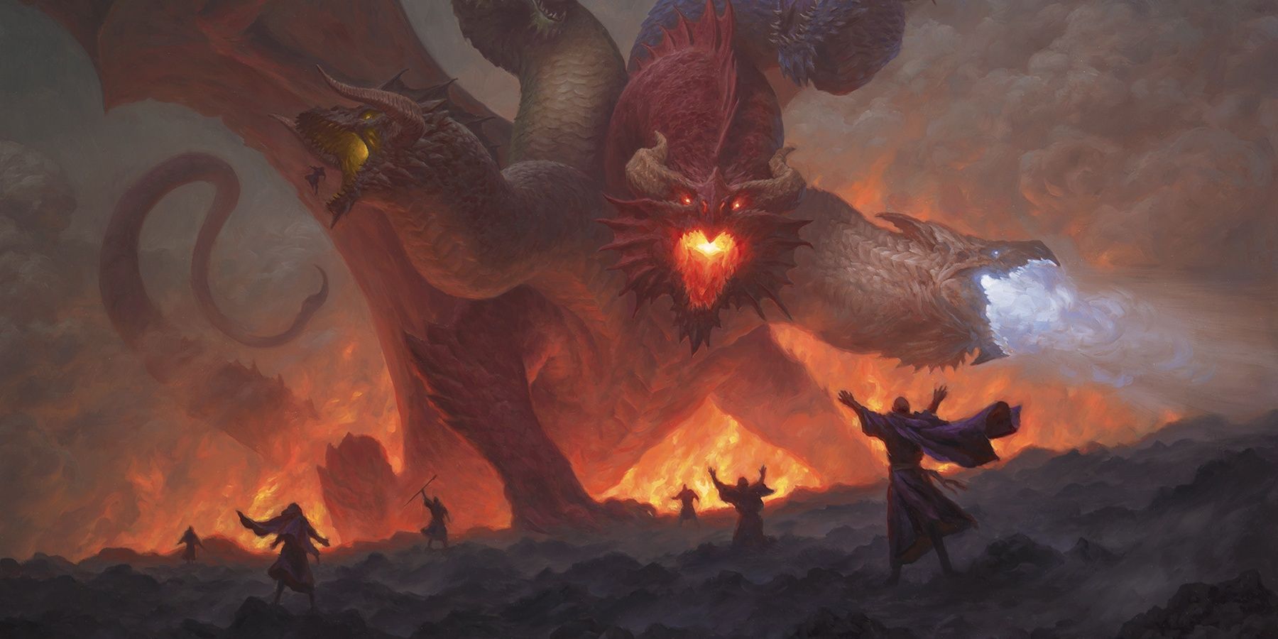cultists summon tiamat dragon from Dungeons and Dragons