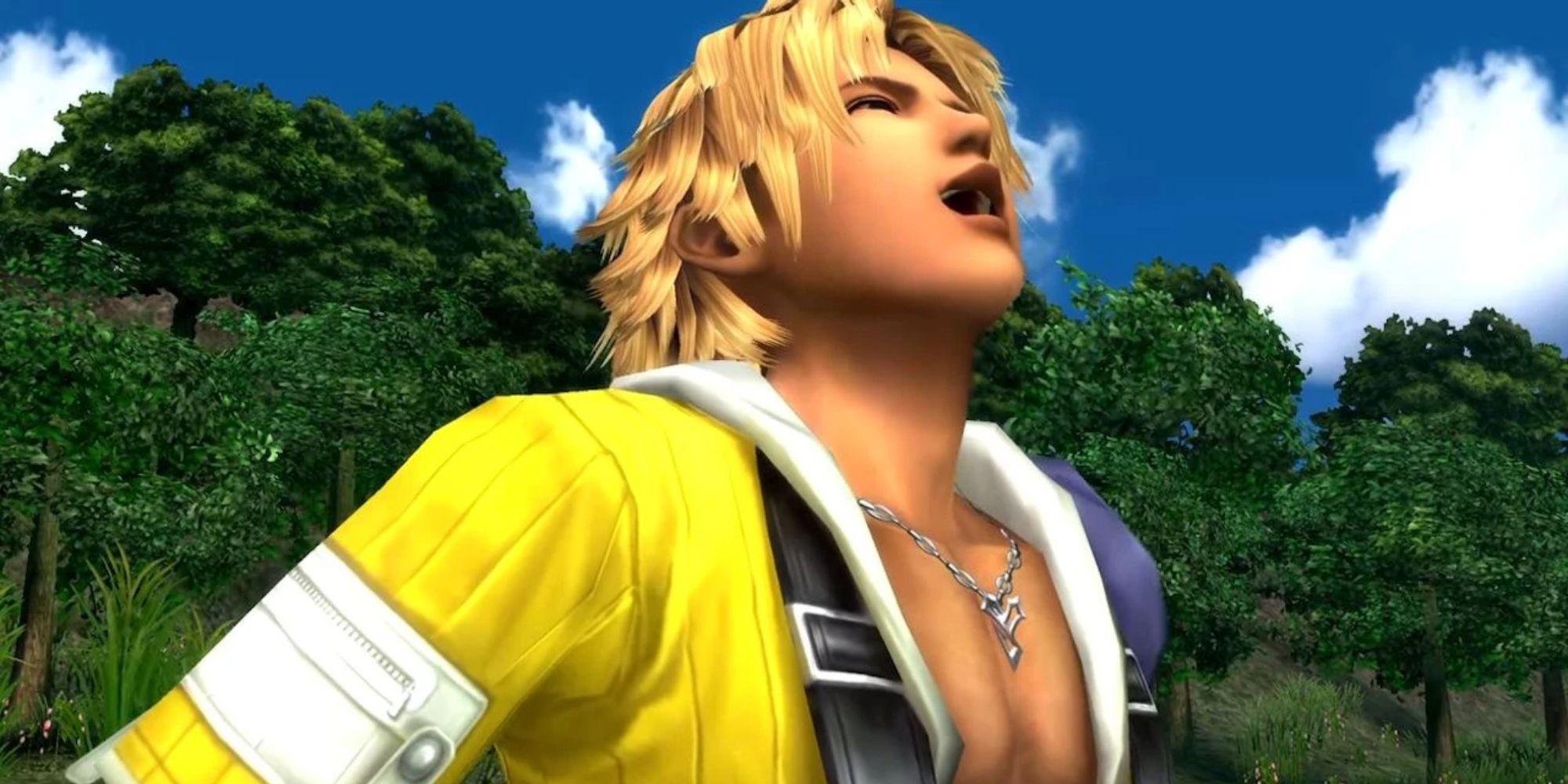 Tidus laughing