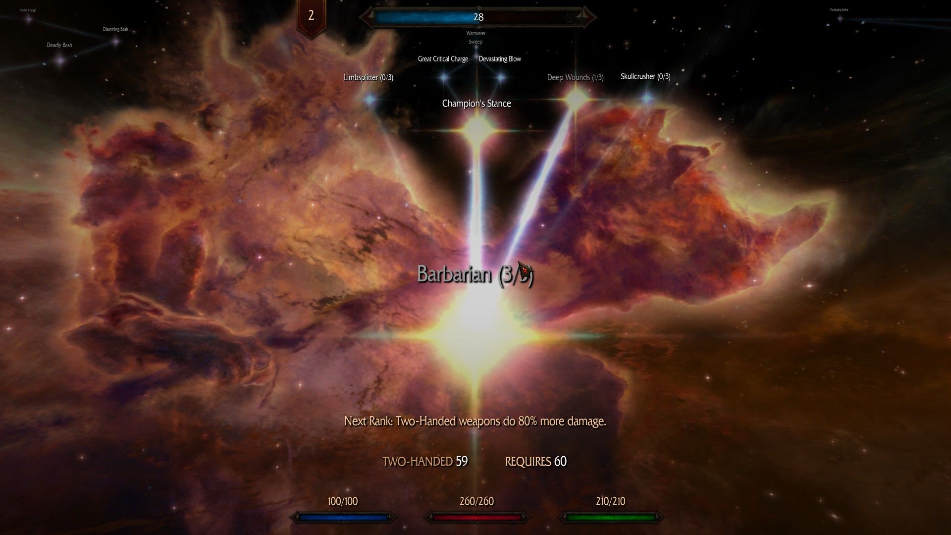 Barbarian Perk Two Handed Skill Tree