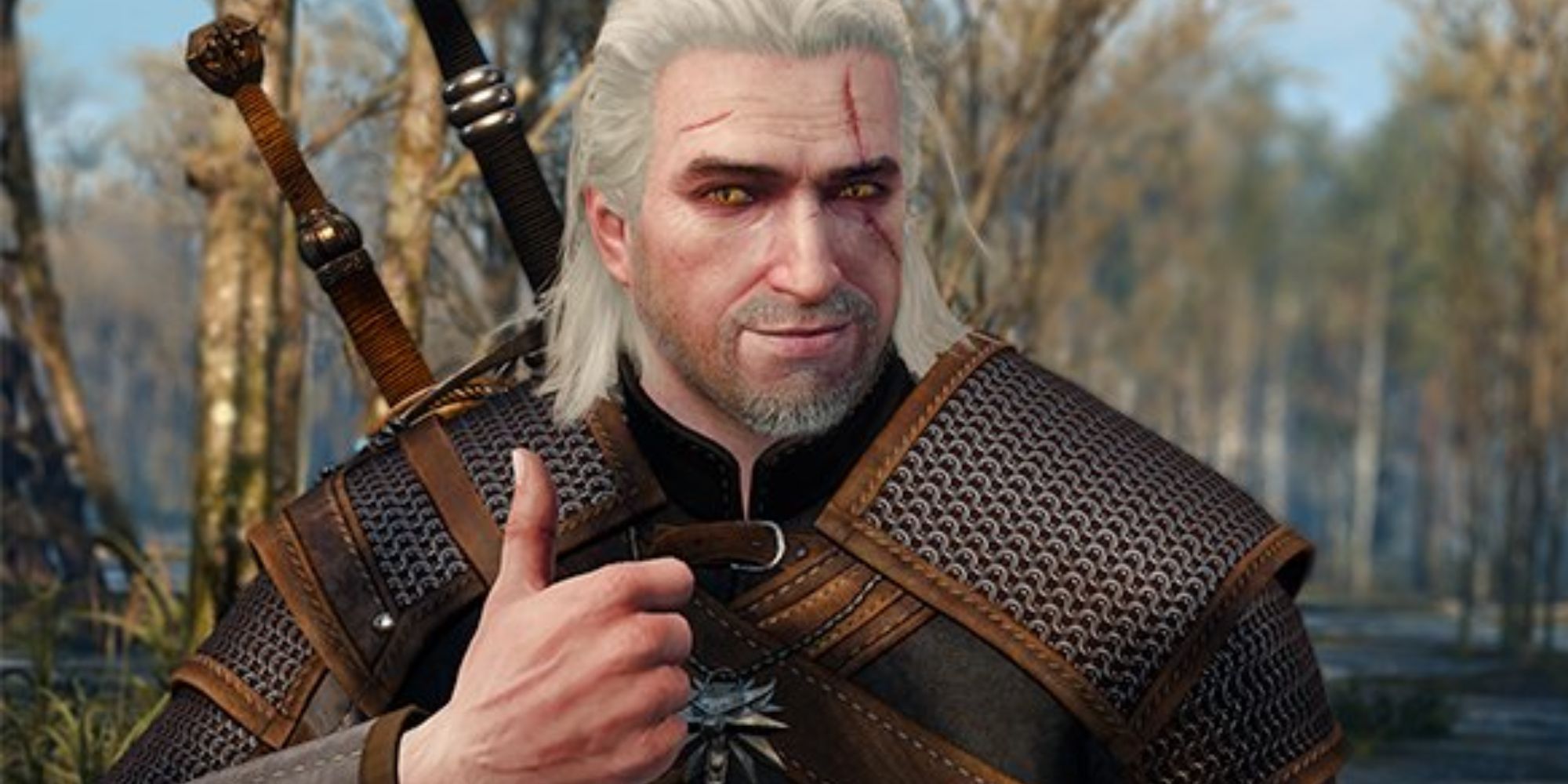 Geralt The Witcher 3 thumbs up