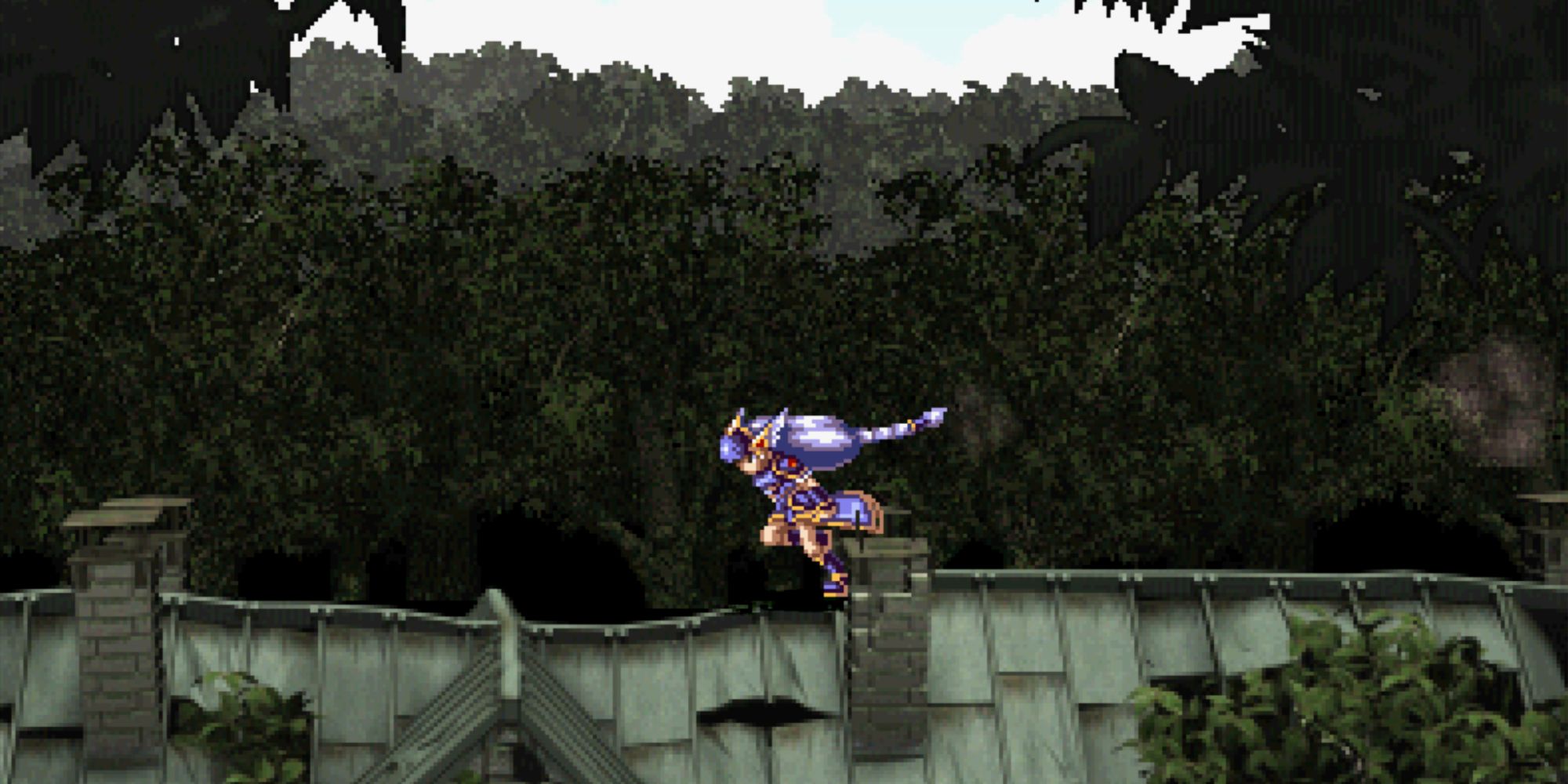 Valkyrie Profile Lenneth - Salerno Academy Running Along the Roof