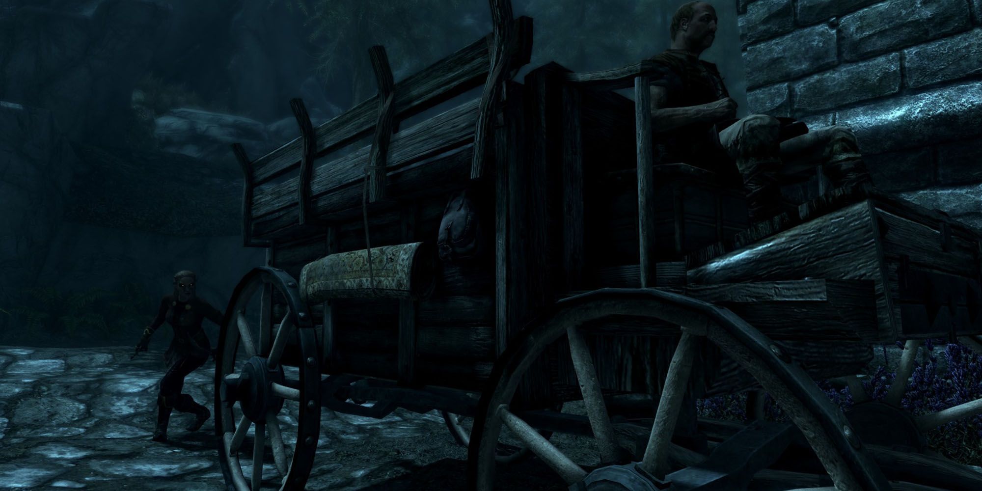 Vamp Assassin Sneaking Up On Carriage Driver At Night
