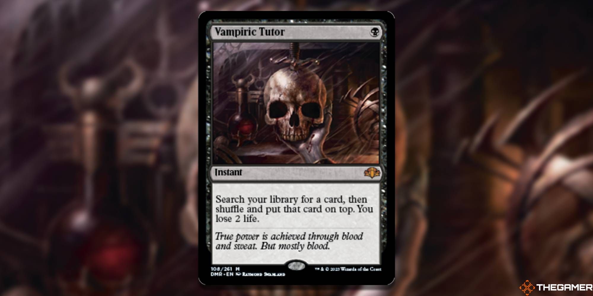 Vampiric Tutor by Raymond Swanland - MTG i+s DMR