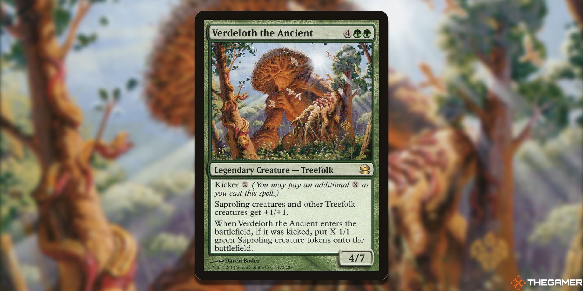The card Verdeloth the Ancient from Magic: The Gathering.