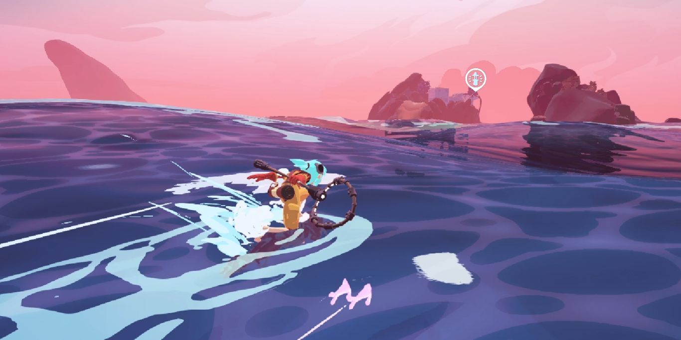 Wavetale Sigrid Going To Lighthouse Icon In Distance