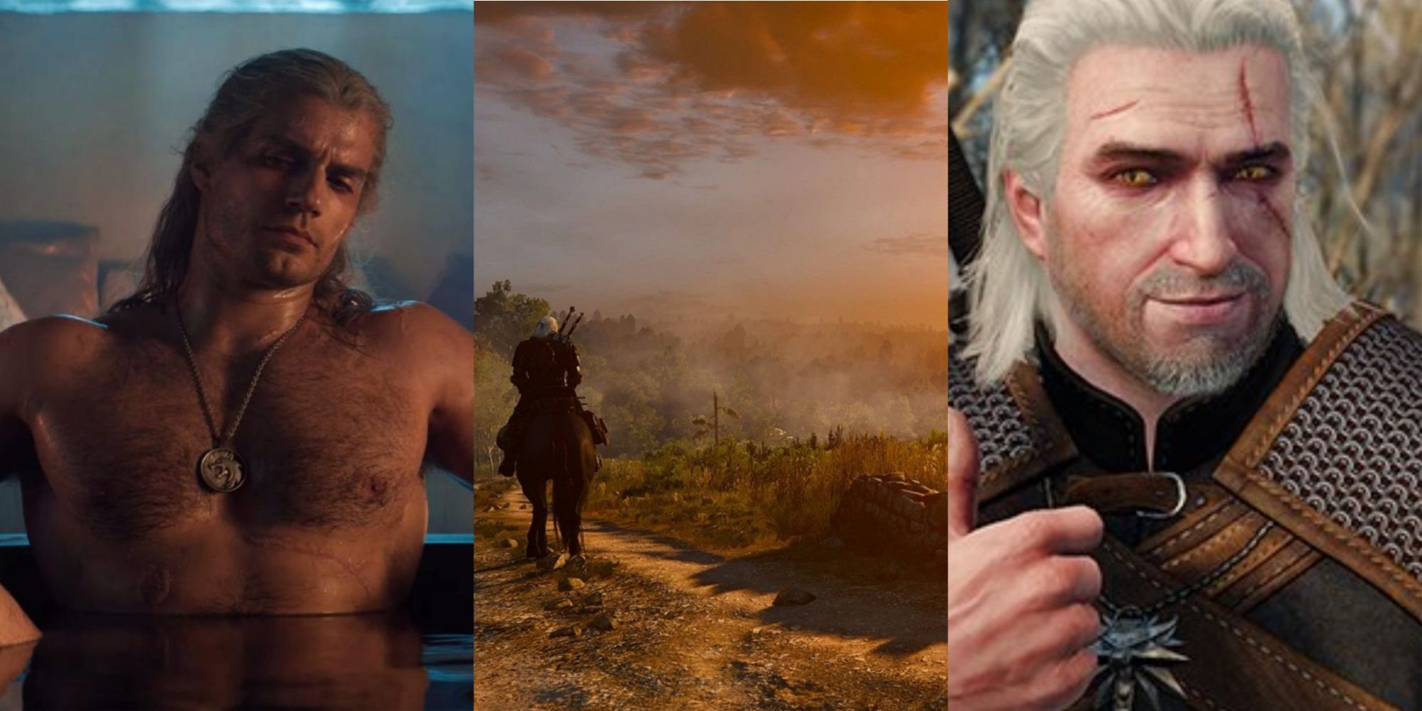 THE WITCHER 1 Geralt face update in progress at The Witcher 3