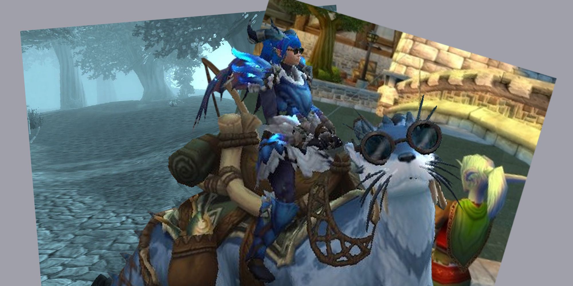 WoW mount, fishing, and death