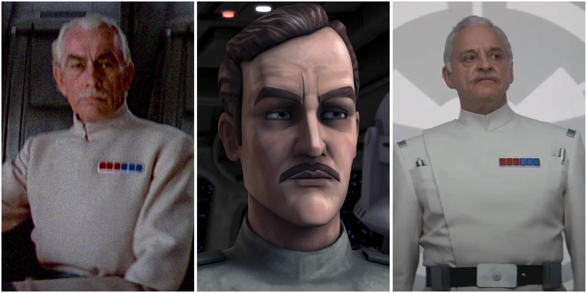 Colonel Yularen in Star Wars: A New Hope, The Clone Wars, and Andor