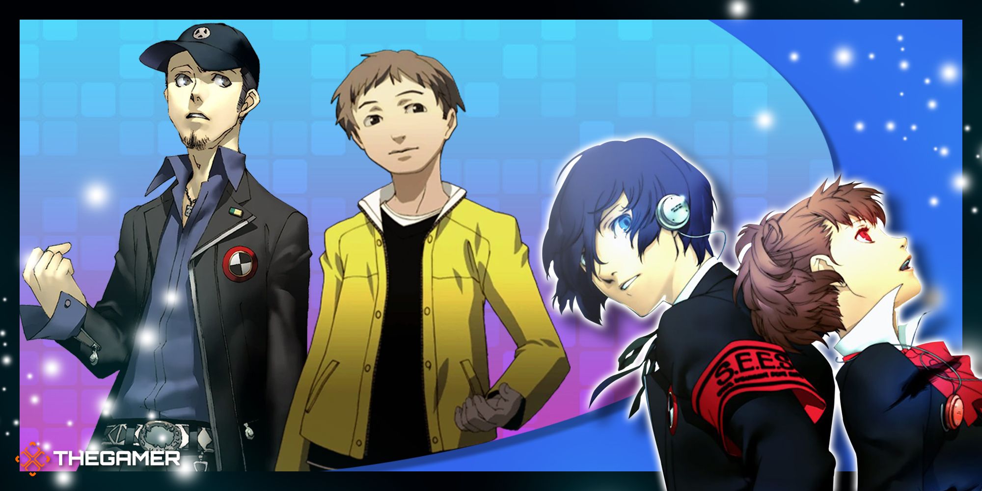 junpei iori and kenji tomochika for the magician social link in our frame for persona 3 portable