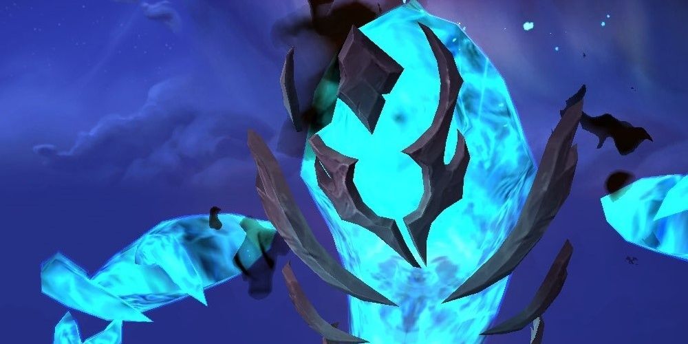 A flickering spectral flame monster in the game World of Warcraft