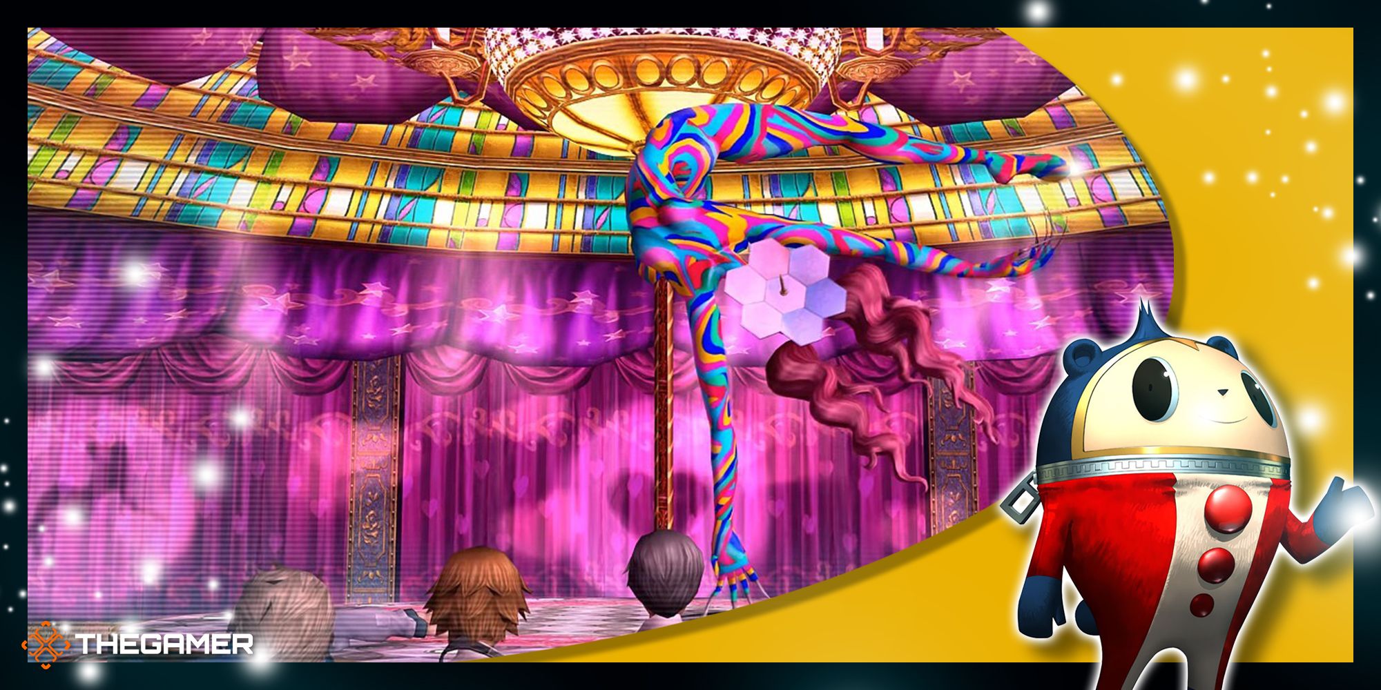 shadow rise as she transforms to fight the investigation team in persona 4 golden with our p4g frame