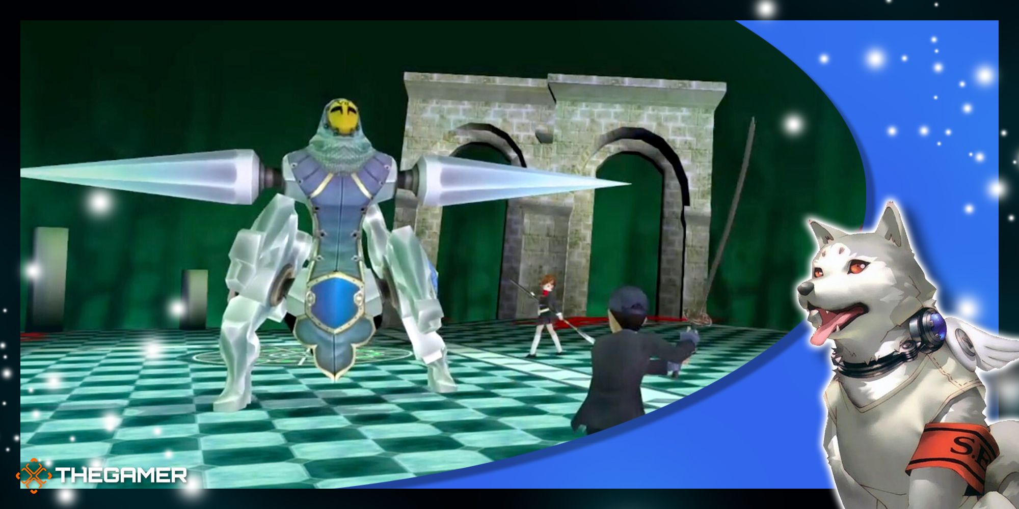 junpei about to fight rampage drive inside tartarus in persona 3 portable