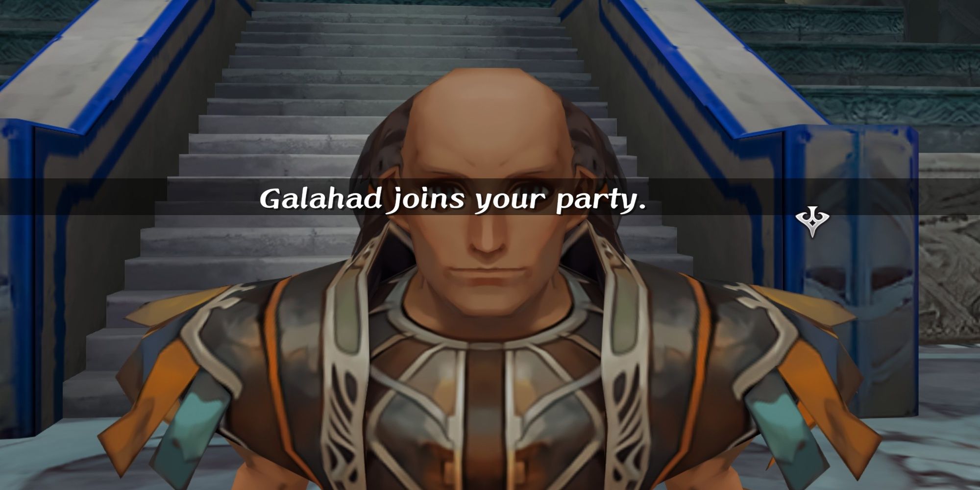 Confirmation of Galahad joining a party