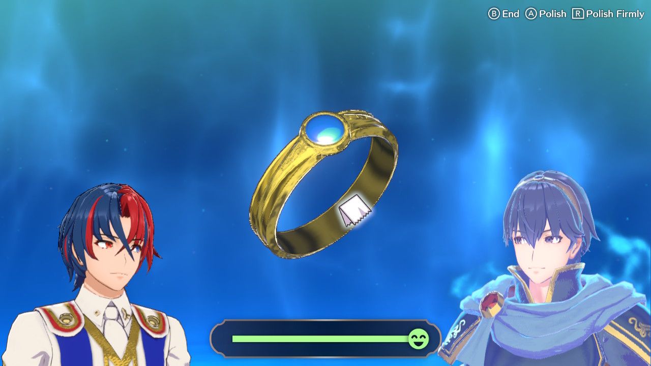 Alear Polishing Marth's Emblem Ring In Ring Chamber