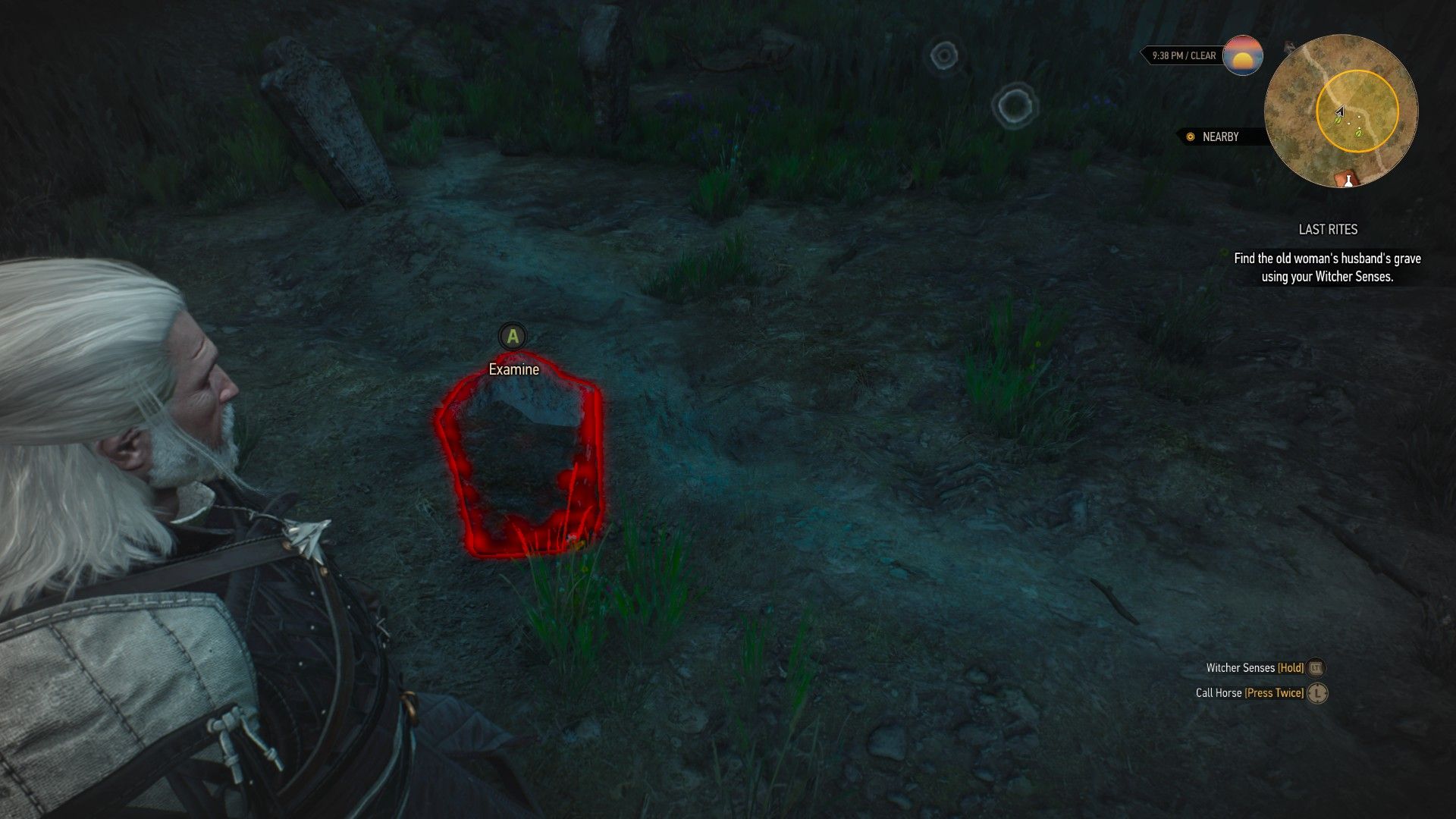 Use Your Witcher Senses To Find The Secret Stash How To Start Last Rites In The Witcher 3