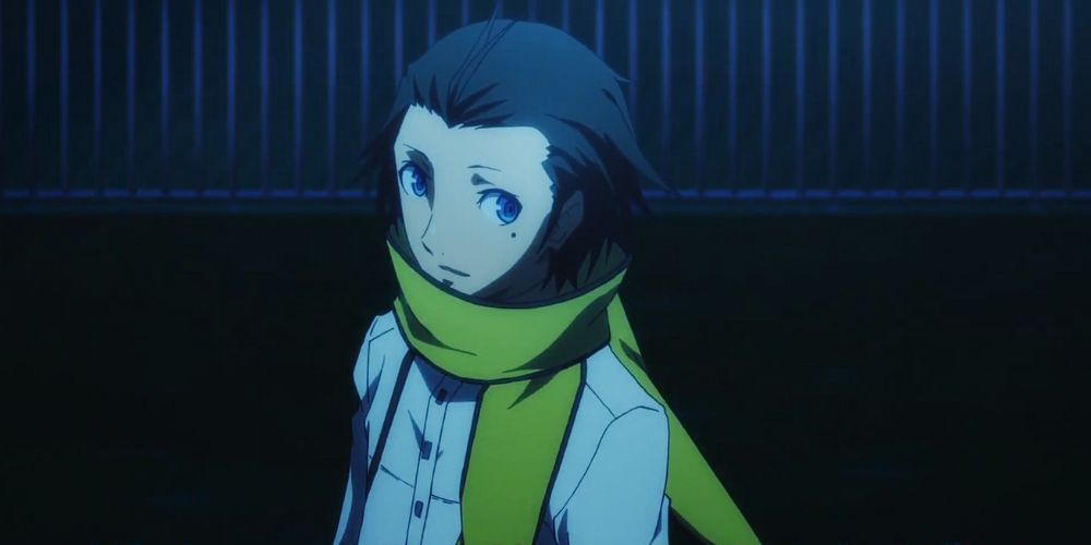 Ryoji stands on the roof under the moonlight